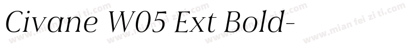 Civane W05 Ext Bold字体转换